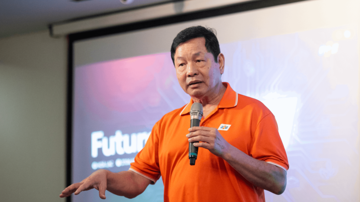 Anh Trương Gia Bình tại hội thảo “Future of FPT AI” được tổ chức tại Hola Park 2, Hòa Lạc, Hà Nội, đánh dấu bước ngoặt quan trọng trong chiến lược phát triển của tập đoàn FPT.